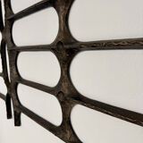 XXL wall sculpture in cast aluminium, 1970s Brutalist design.