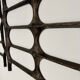 XXL wall sculpture in cast aluminium, 1970s Brutalist design.