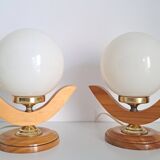 Pair of vintage bedside lamps