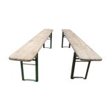Old foldable bench of fair