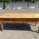 Farmhouse table with drawer and bread slide niche