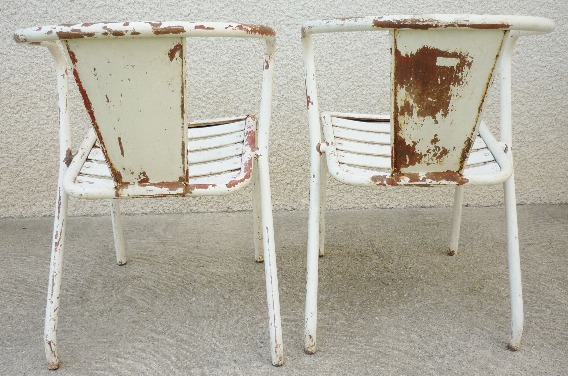 Pair of armchairs, chairs, 50s, Tolix FT5, Xavier Pauchard