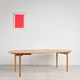 Table ronde extensible en chêne par Hans J. Wegner, Danemark, années 70