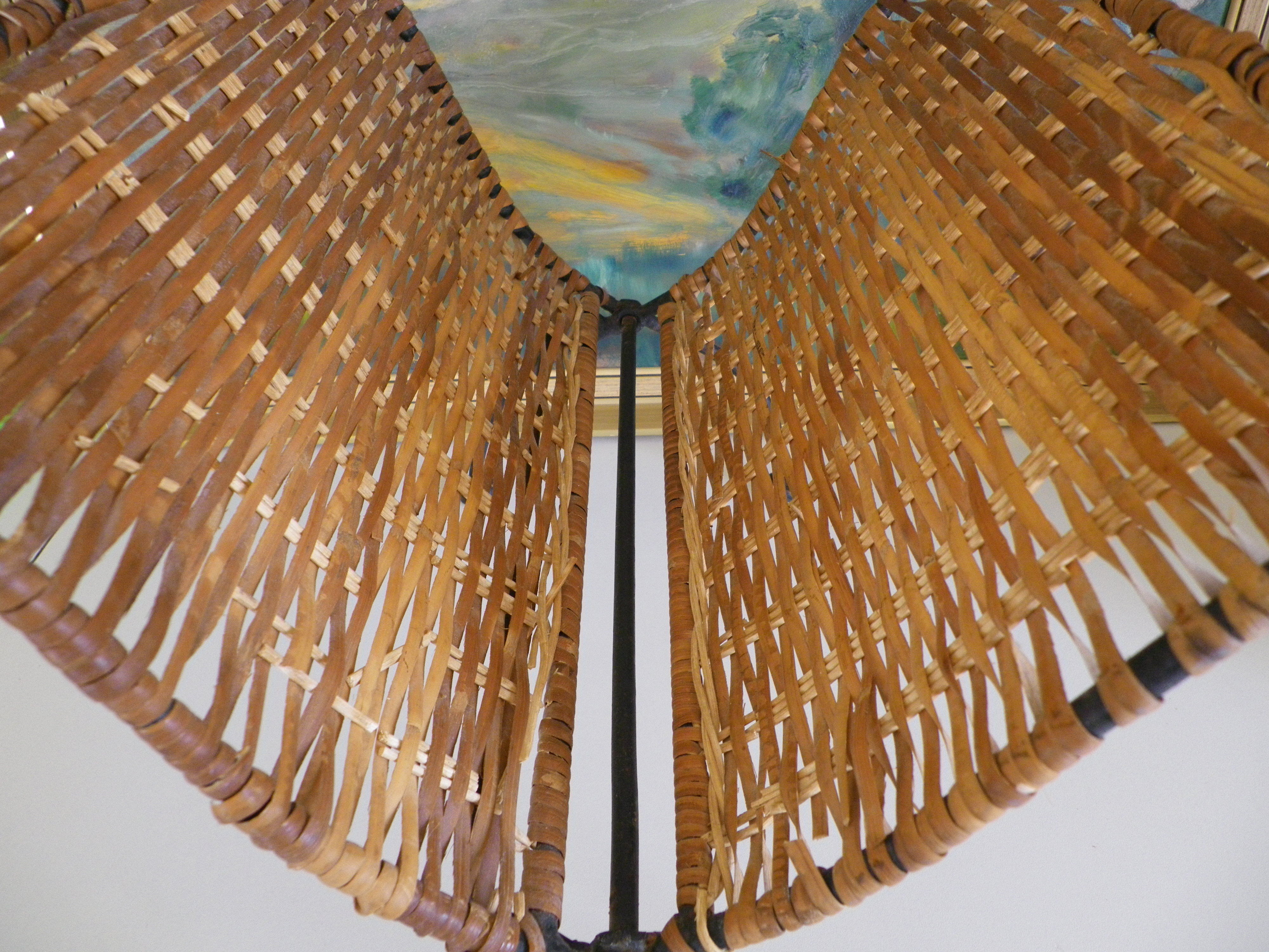 Wrought iron and wicker magazine door - Year 1970