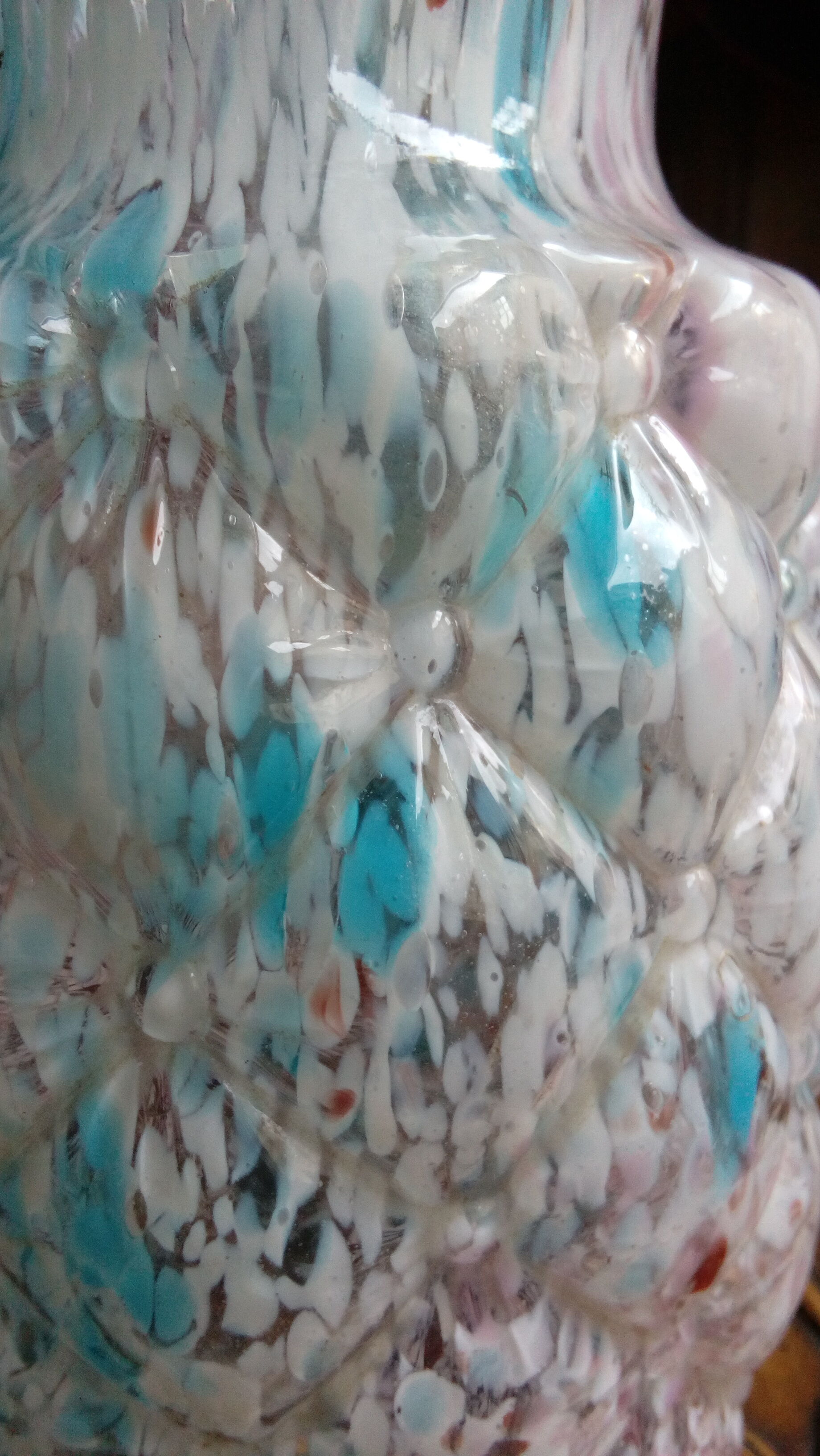 Blue Clichy glass vase