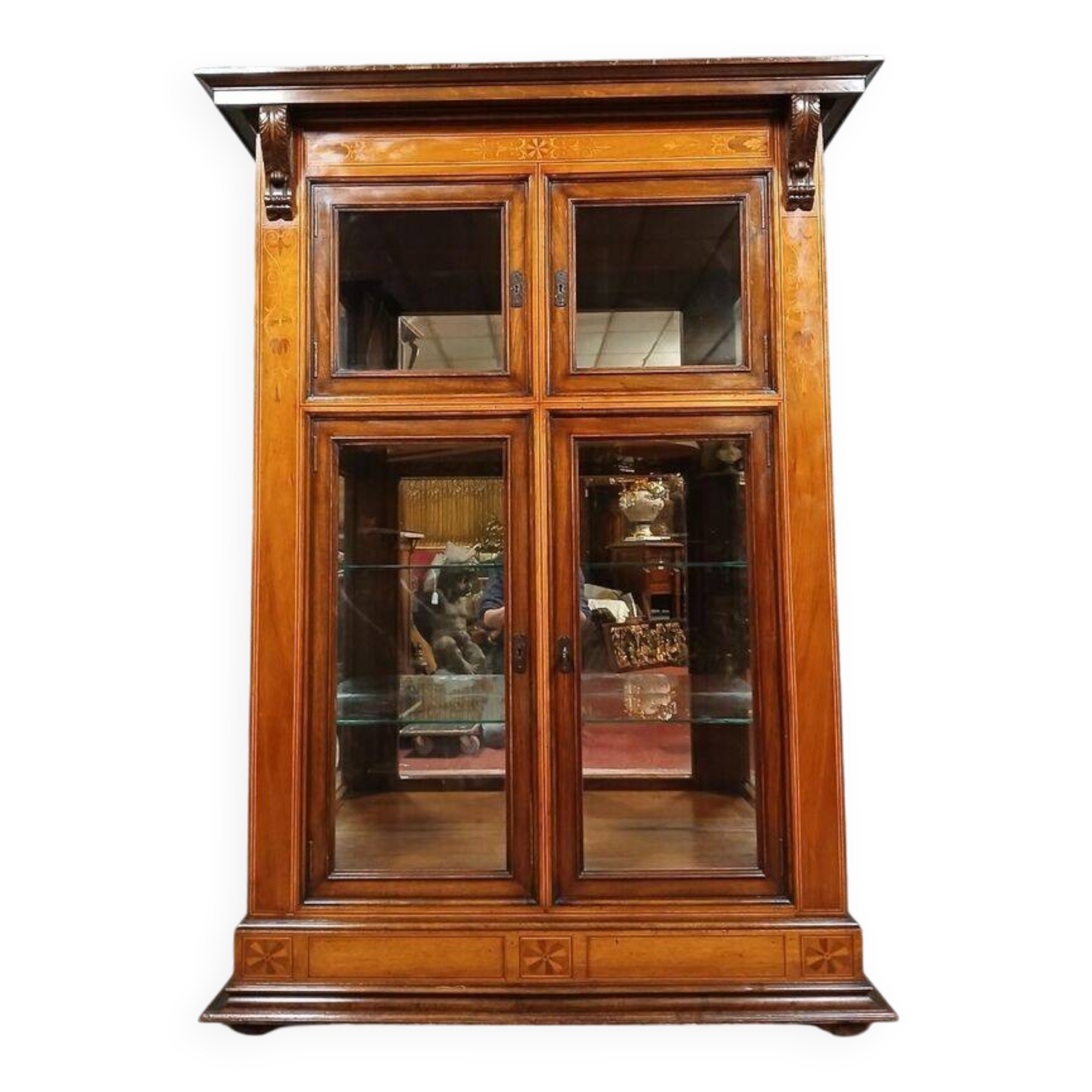 Mercier and Chaleyssin in Lyon: library stamped Napoleon III period in marquetry