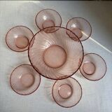 Rosaline Arcoroc salad bowl and bowl set