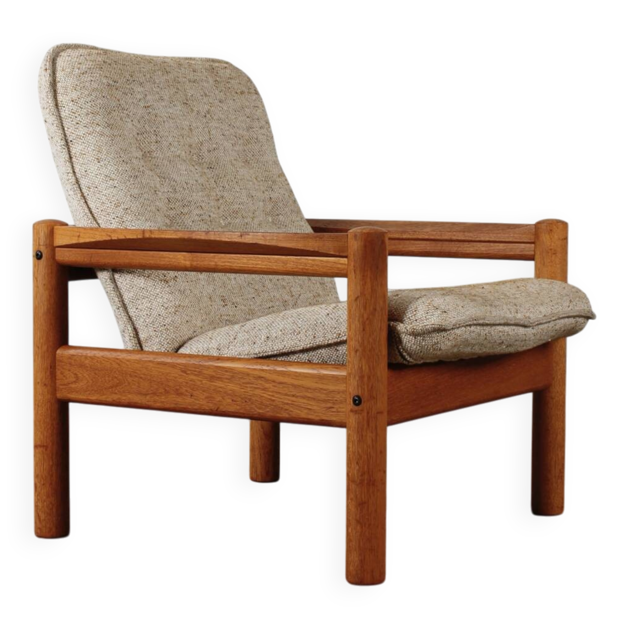 Vintage Teak Sessel Easy Chair dänisch Domino Møbler 60er 70er