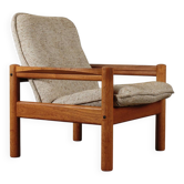 Fauteuil Easy Chair en teck vintage danois Domino Møbler années 60 70