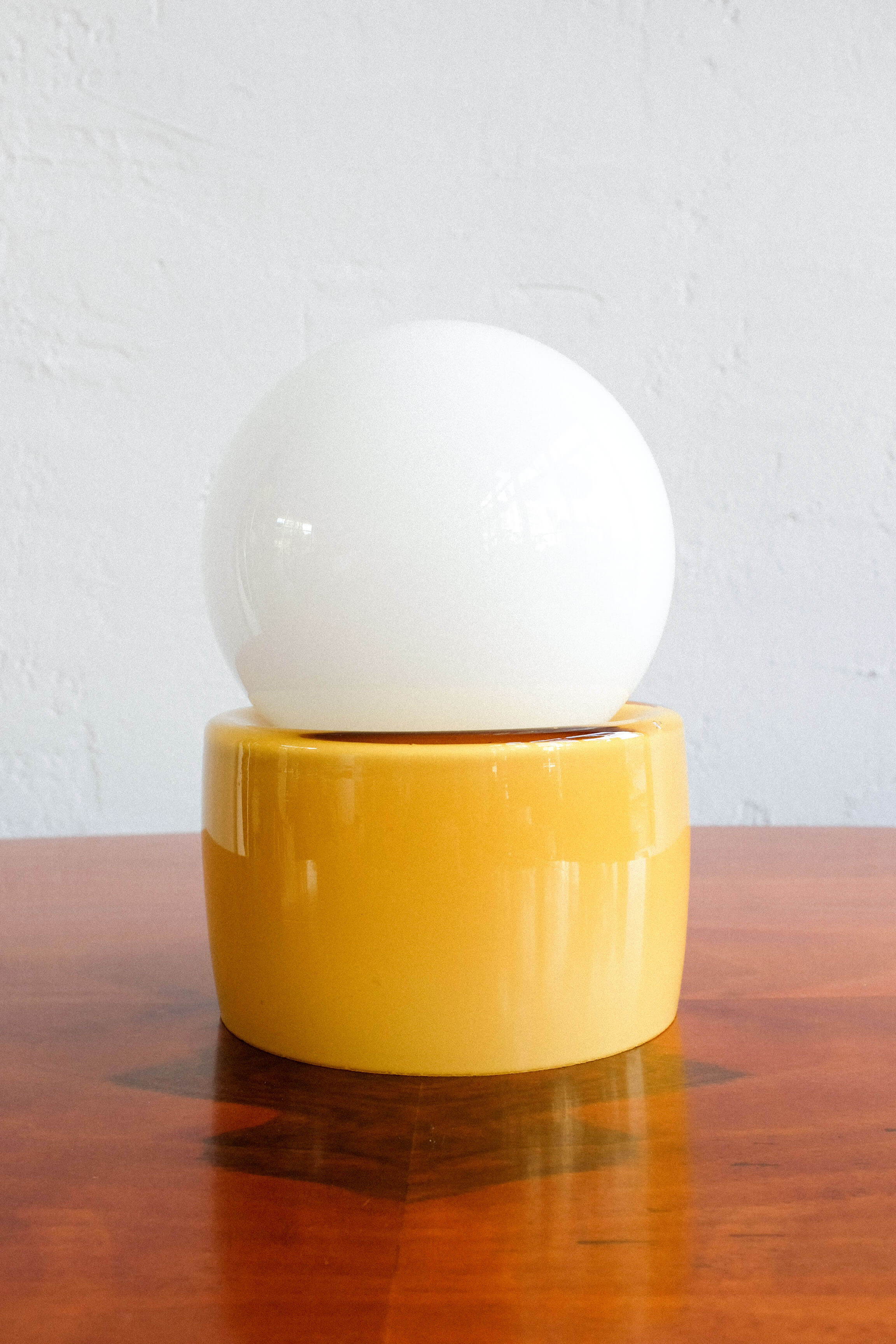 Czechoslovak glass table lamp by Osvětlovací Sklo, 1970s