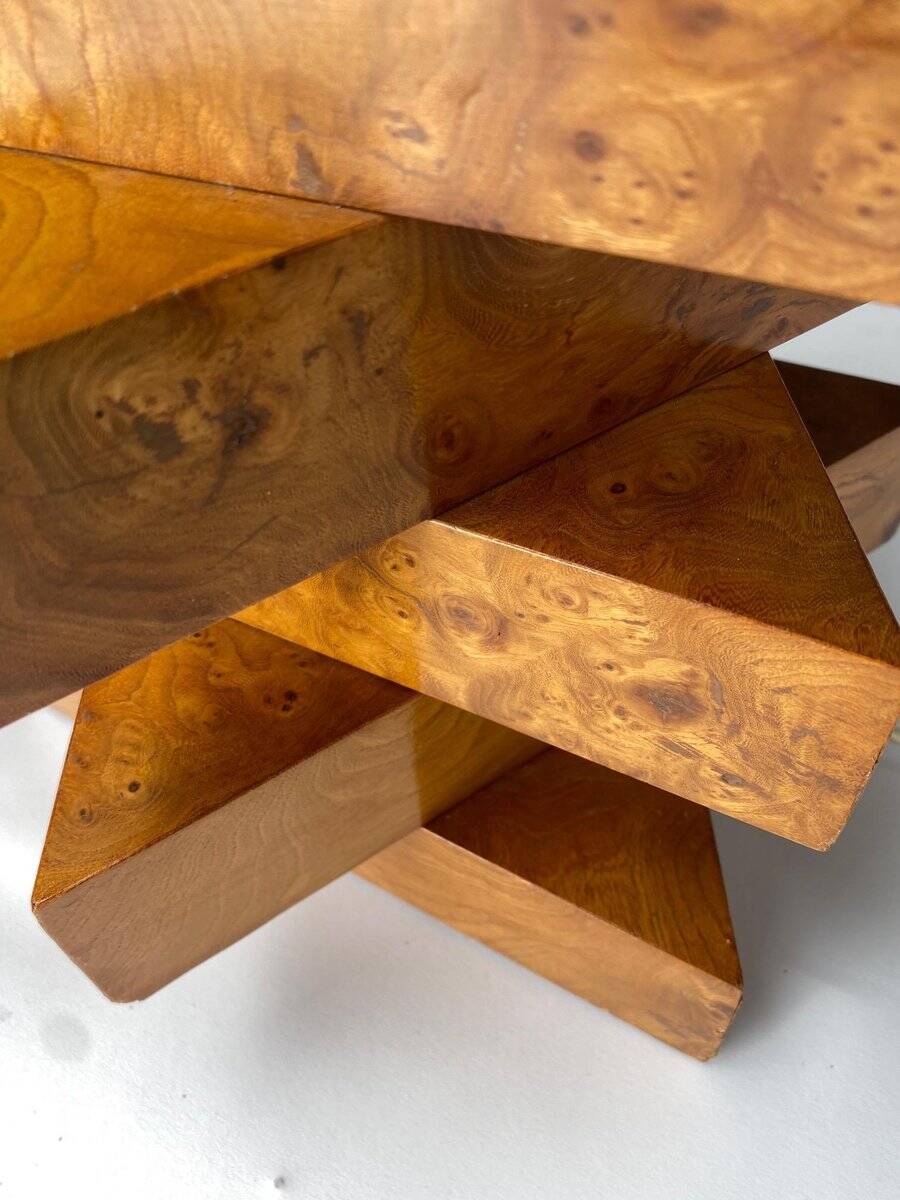 Sculptural Italian Briar Table Lamp, 1970s