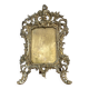 Large rocaille photo frame in gilded bronze Louis XV style with foliage - 19th century