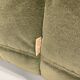 Vintage 2 and 3 seater green velvet togo set