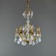 Louis XV style chandelier with pendants, 19th century