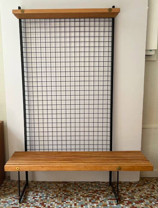 Vintage entrance bench wardrobe