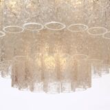German 1960s chandelier with 60 cristall glass tubes
