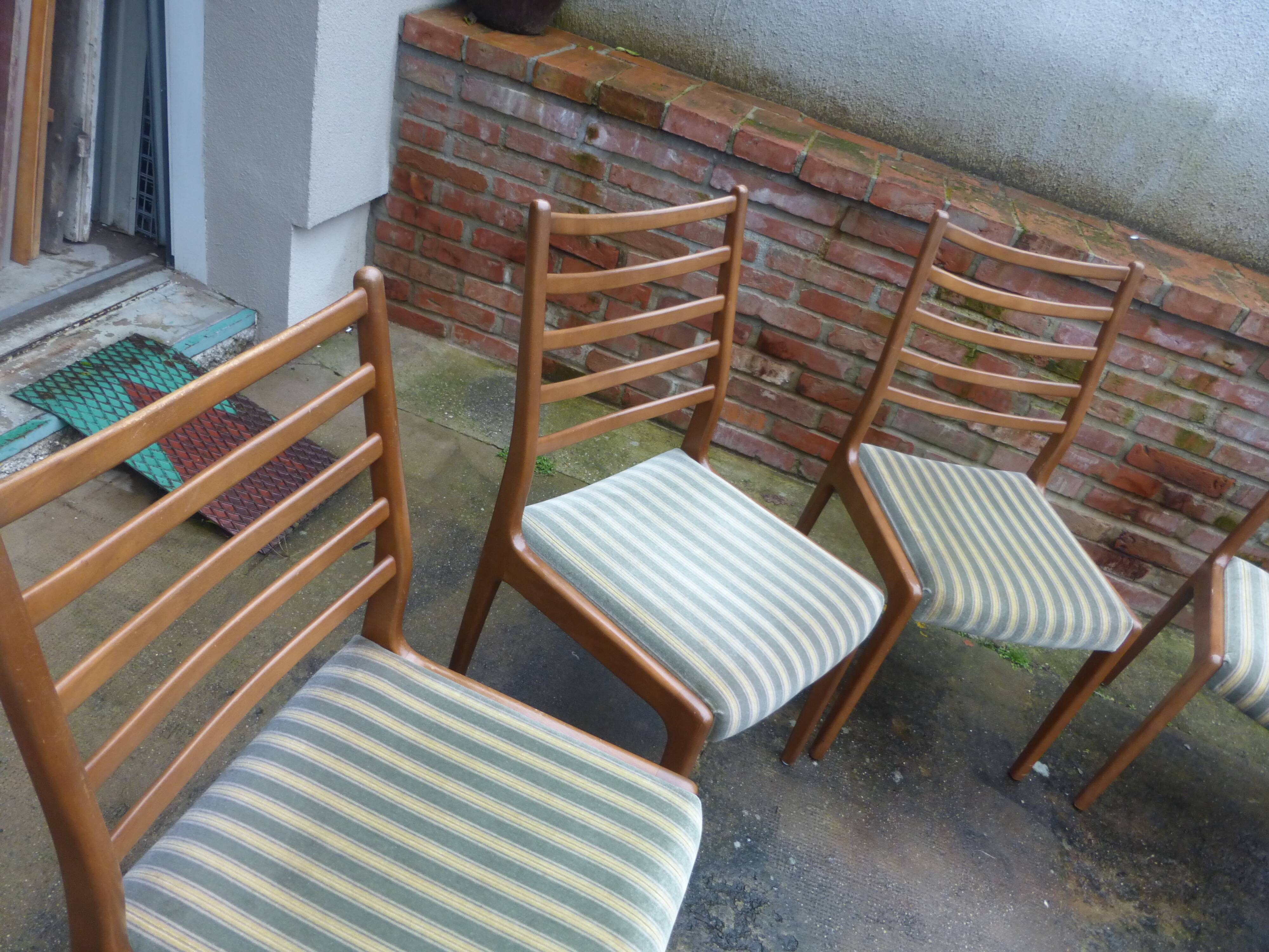 Set of 6 Welzel chairs – Modernist Danish Design – 1960s