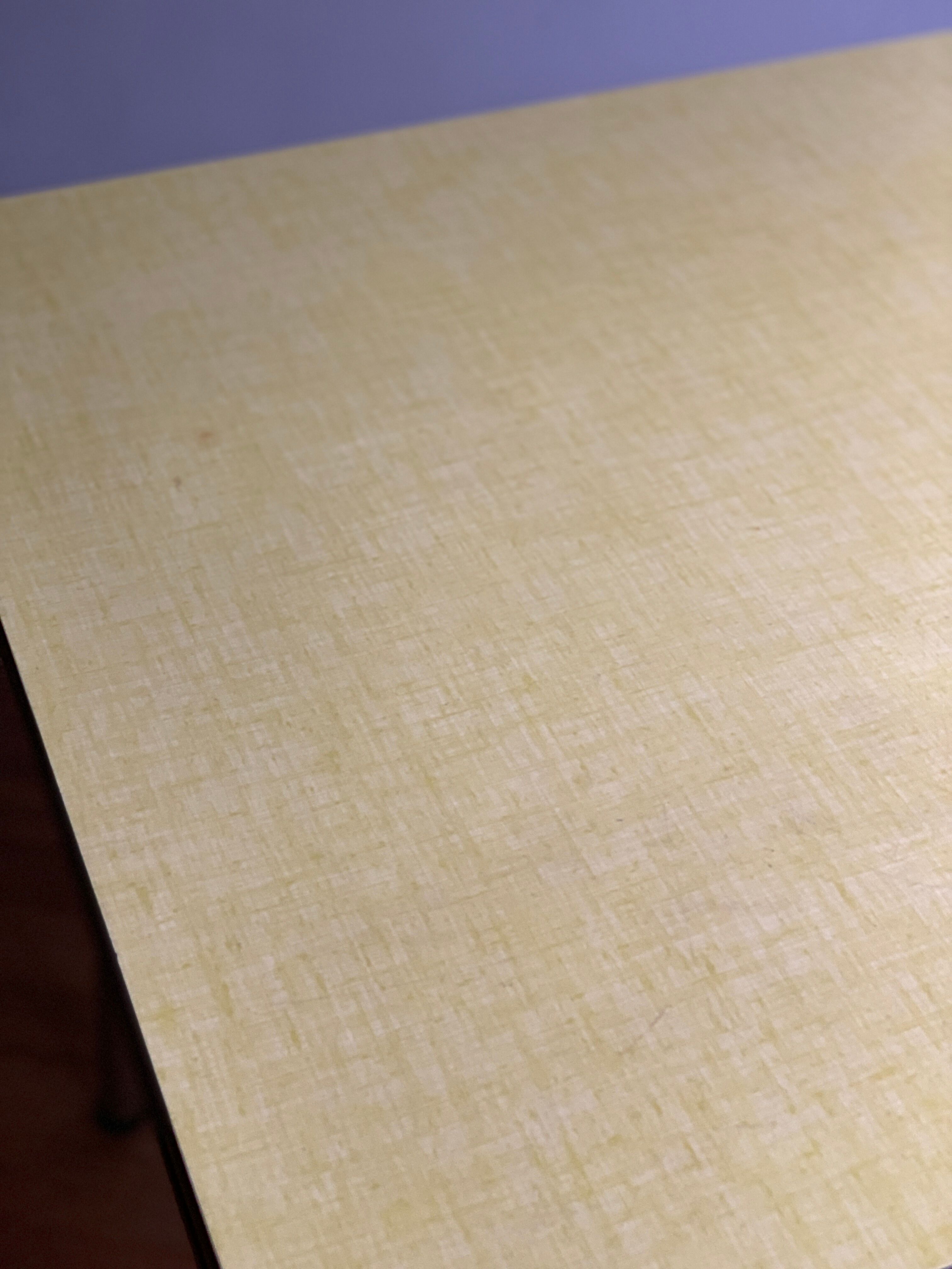 Yellow formica table