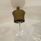 Mushroom hanging lamp brown , 1970s