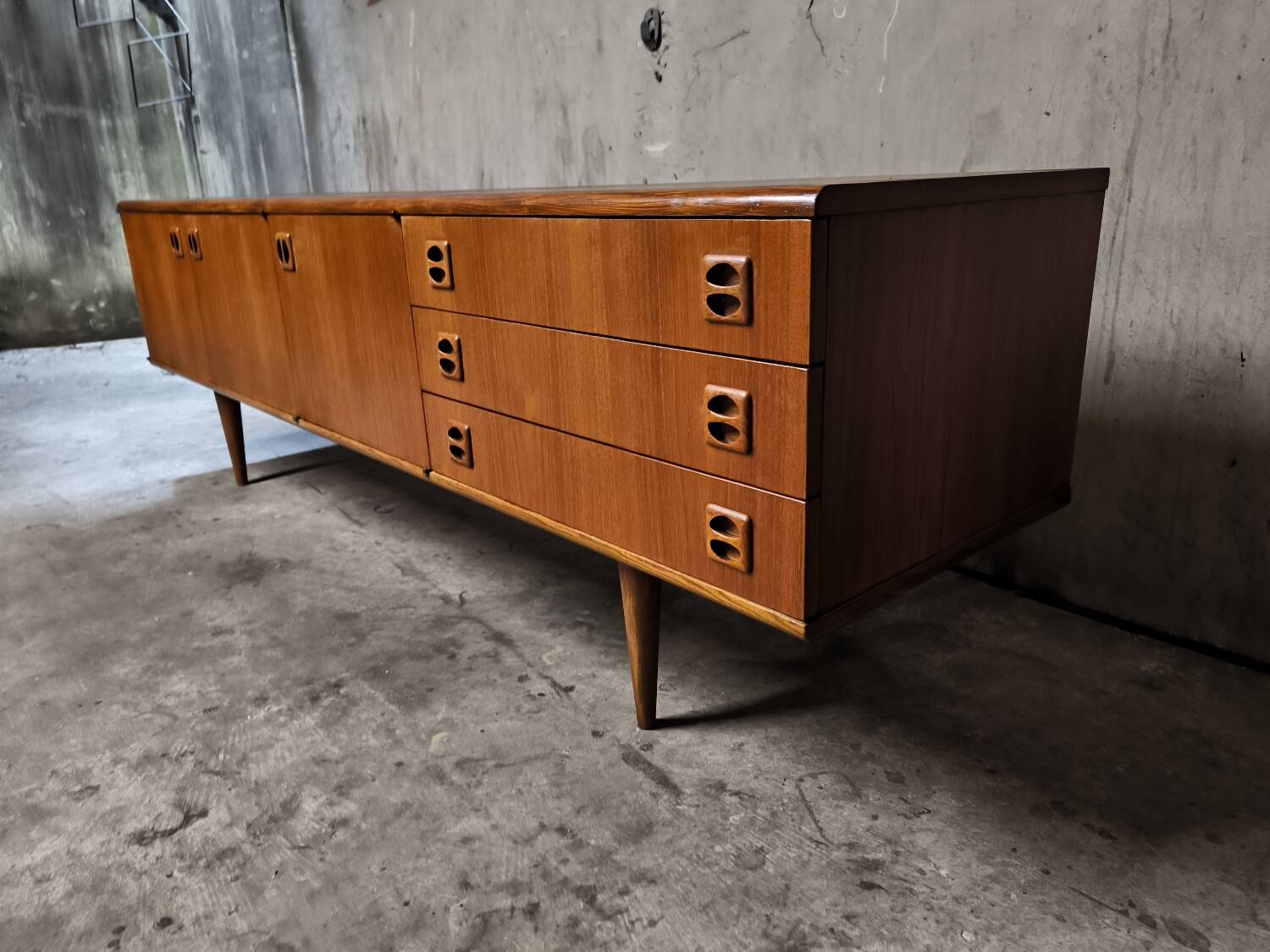 Vintage Scandinavian teak sideboard