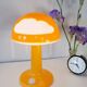 Mushroom lamp, orange cloud Skojig, henrik preutz design for Ikea, 1990
