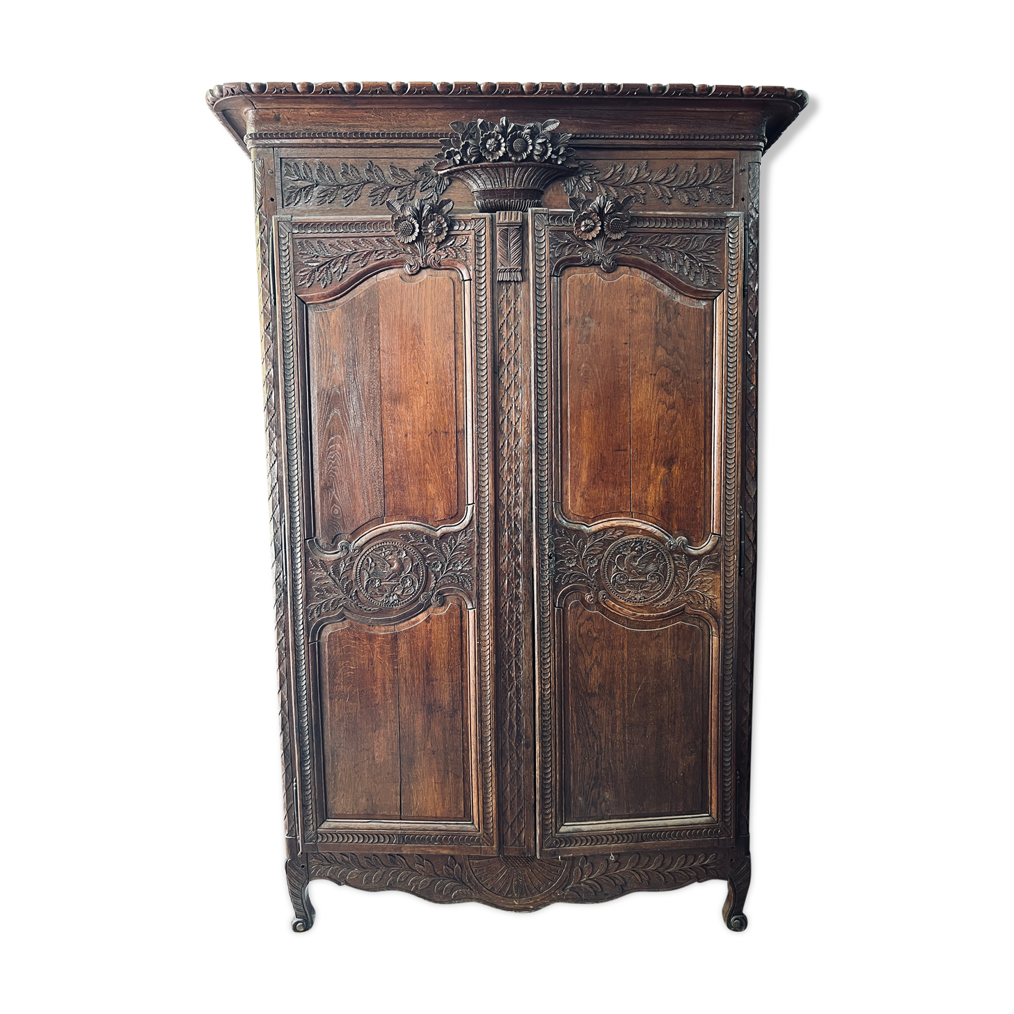 Norman wedding cabinet in oak eighteenth century