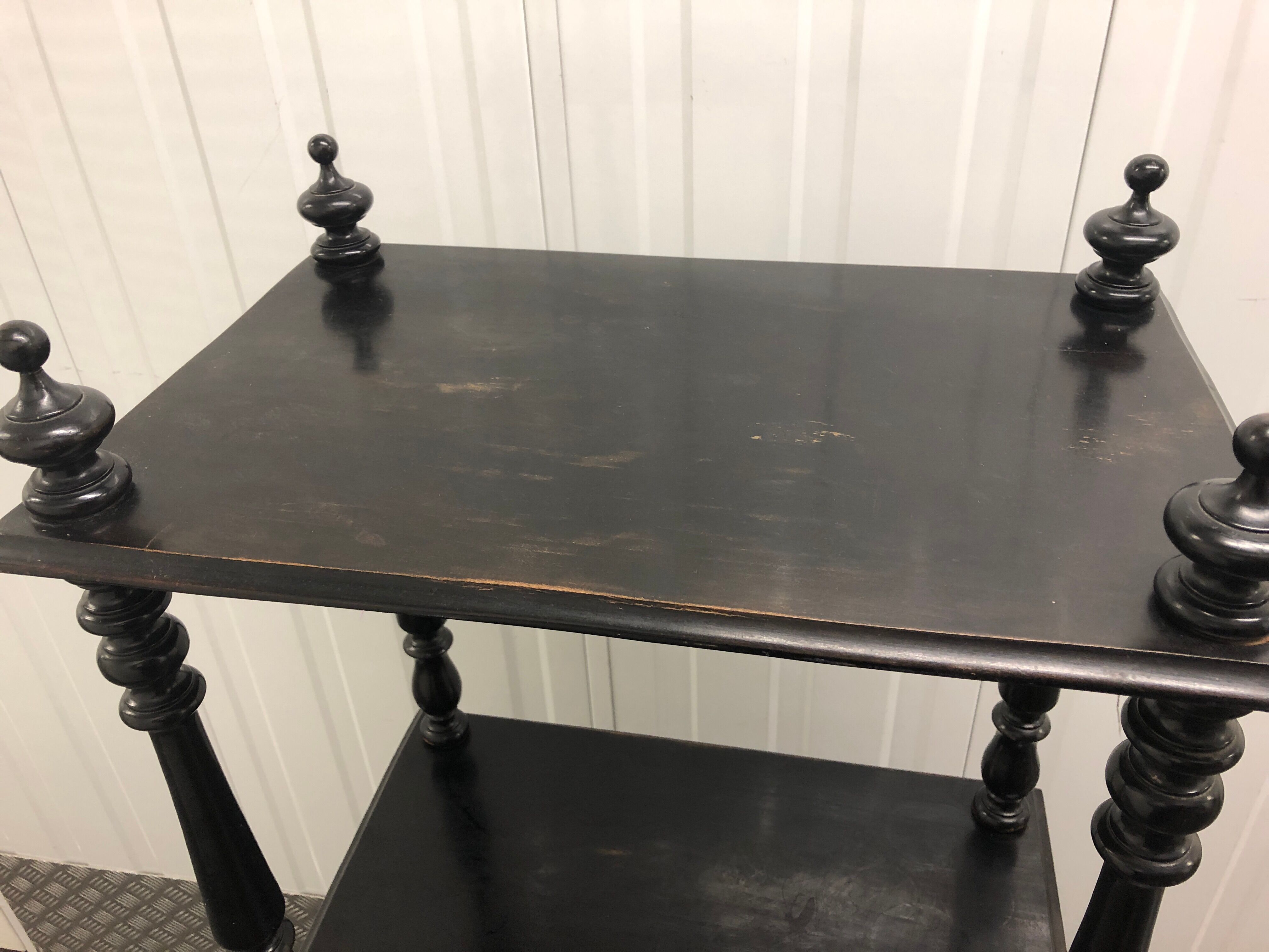 Napoleon III 4-level blackened pear shelf