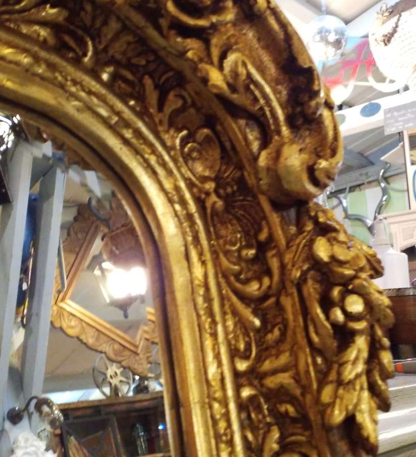 Golden mirror 85x160cm