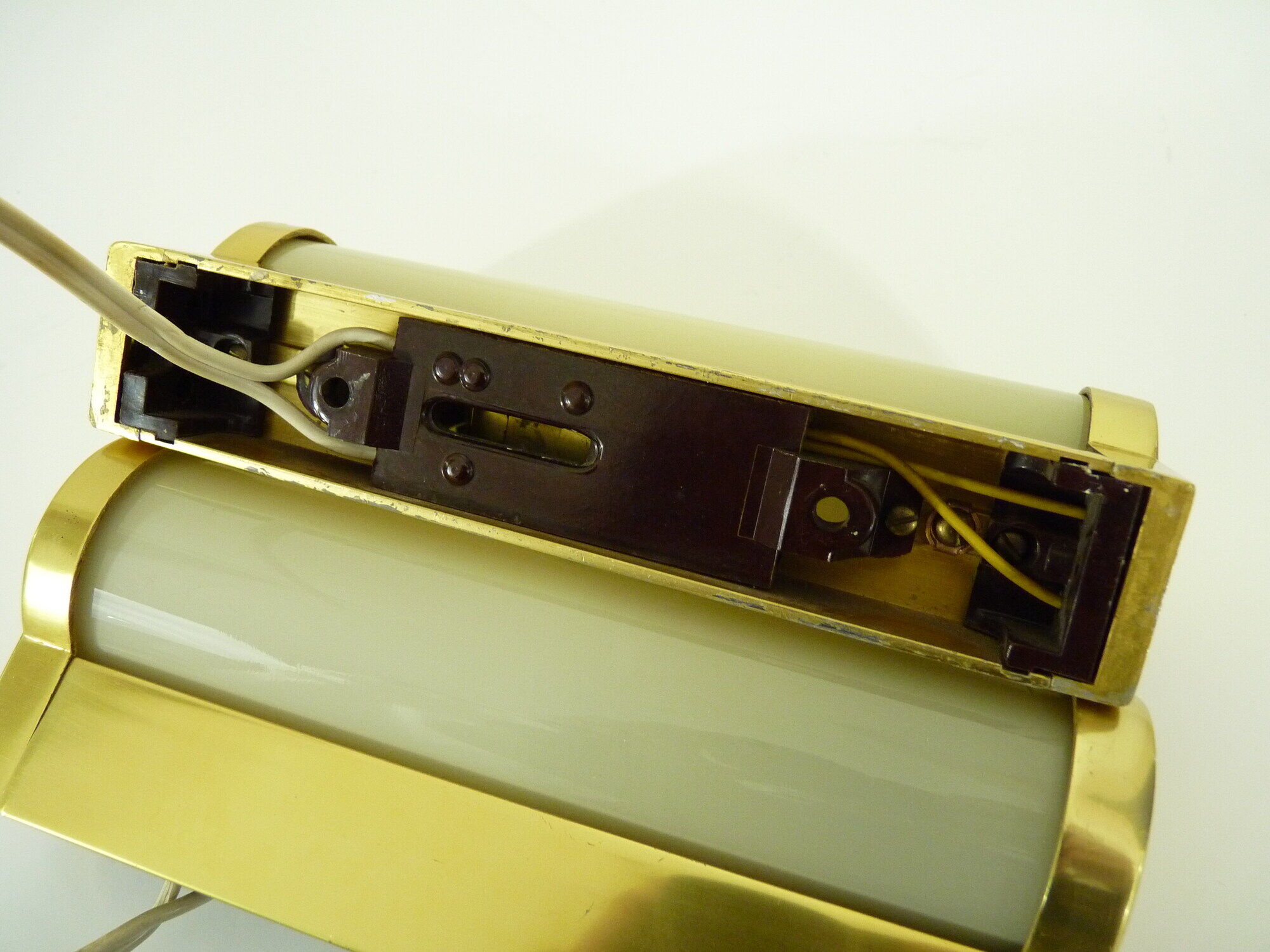 Pair of vintage erco 921 patent zippered wall light germany. year 70
