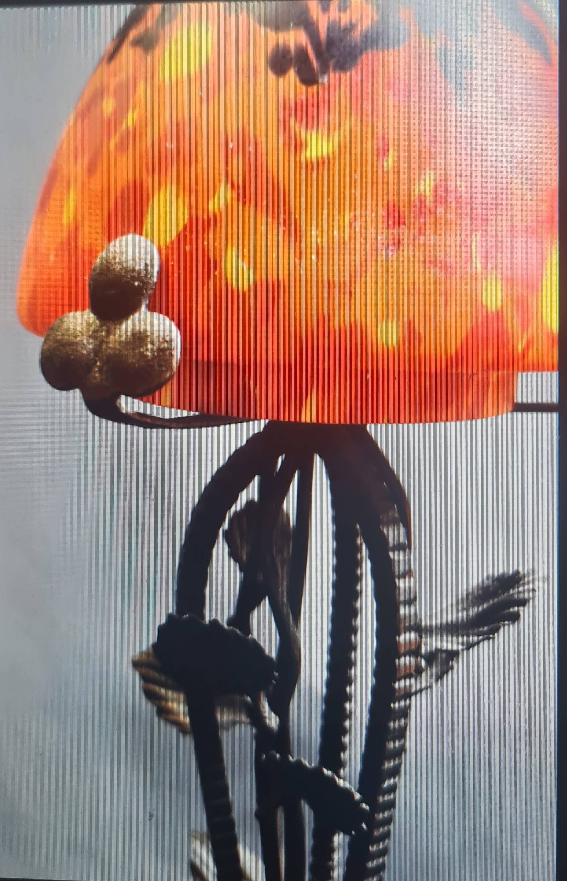 Lampe 1920/40 fer forgé