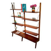 Bibliothèque scandinave vintage "Alva" en teck
