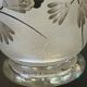 Vase Daum Nancy France - Oiseau Branché Réserve with acid enhanced with black enamel
