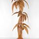 Large "coconut/palm" floor lamp in rattan