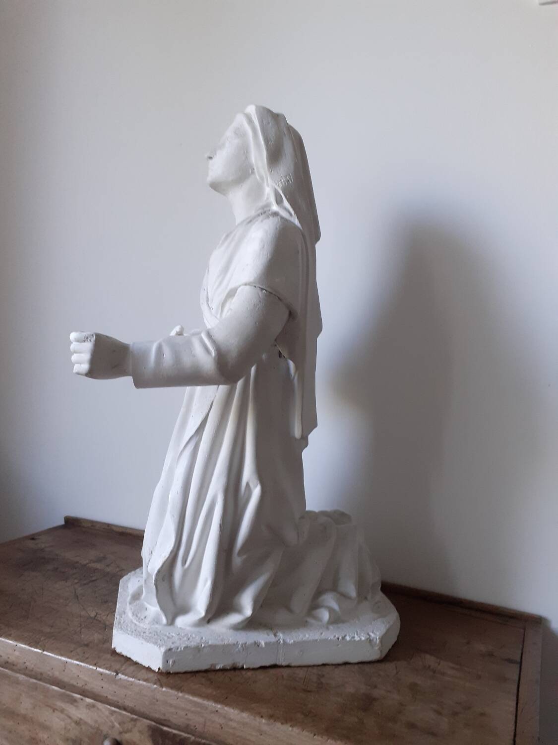 Religious statue of Saint Bernadette