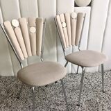 Vintage deconstructured "petals" chairs restored