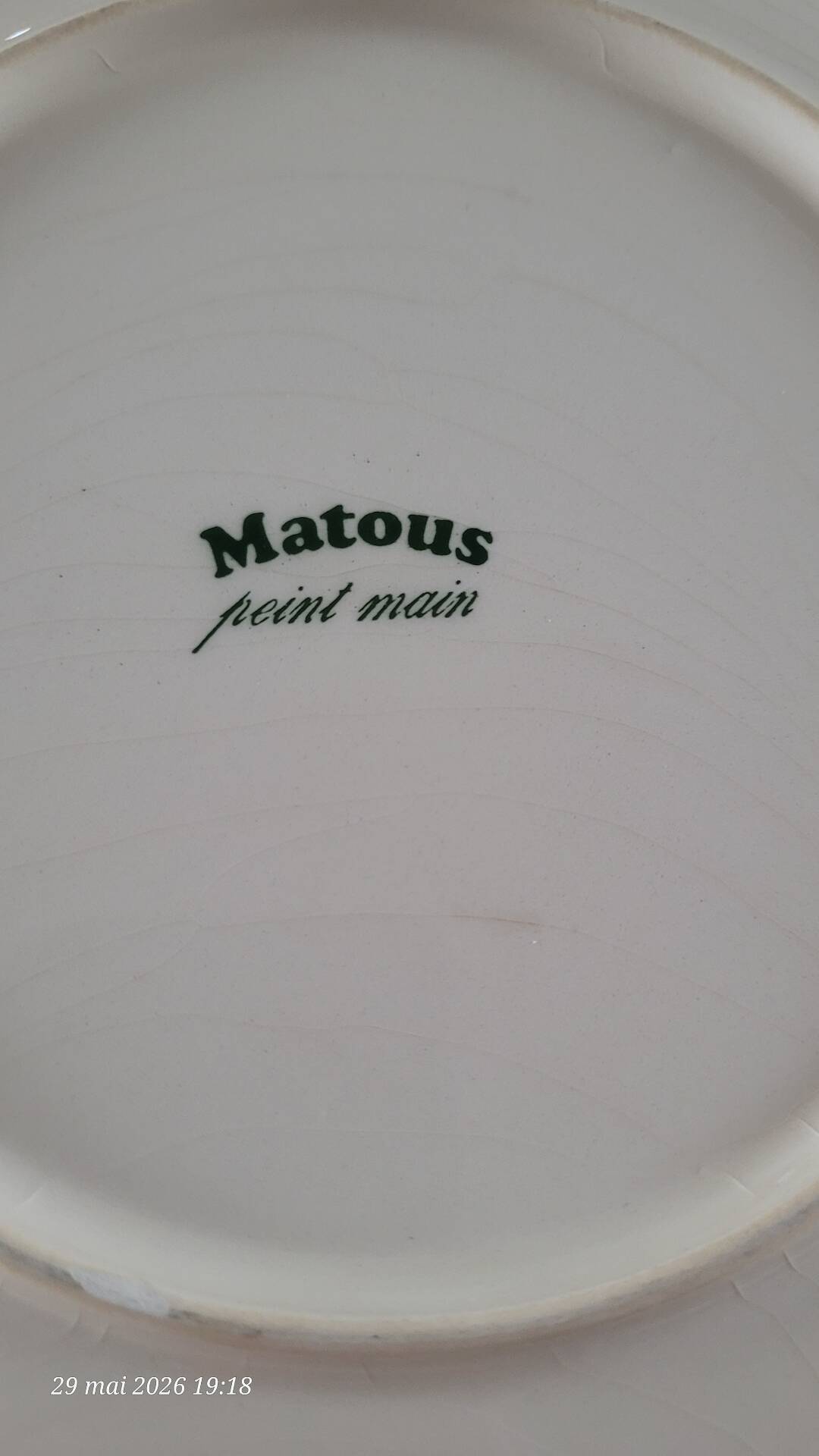 5 vintage Matous dessert plates