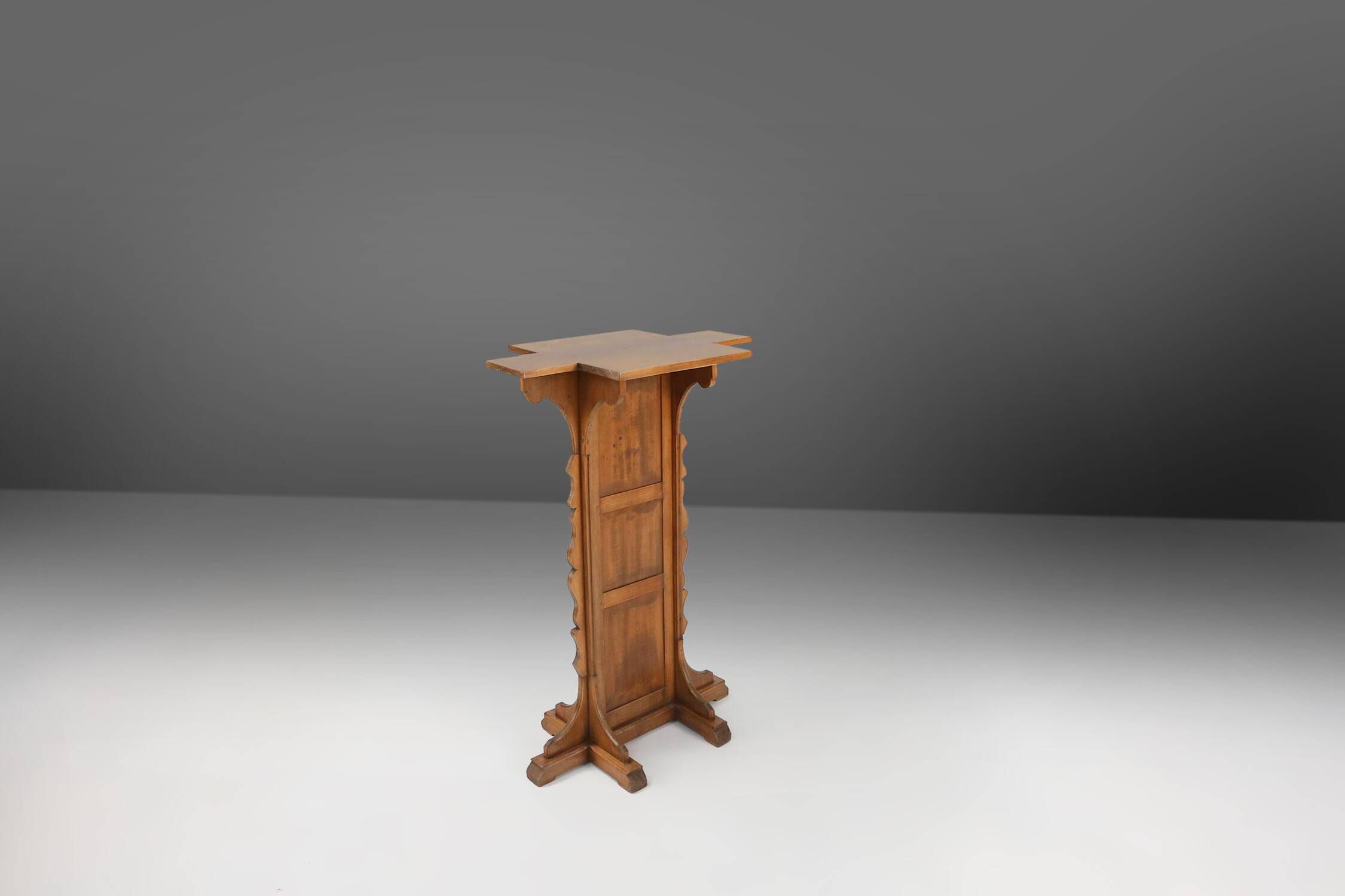 French Wooden Church Console, 1900s