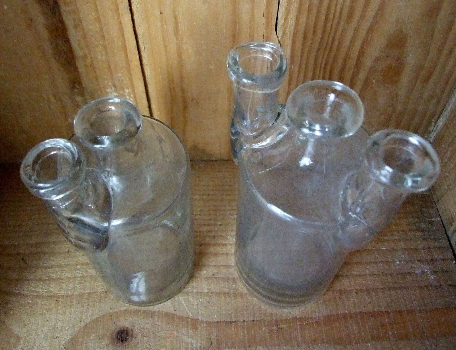 Glass blown lab vials 19th early XXe cabinet of curiosity