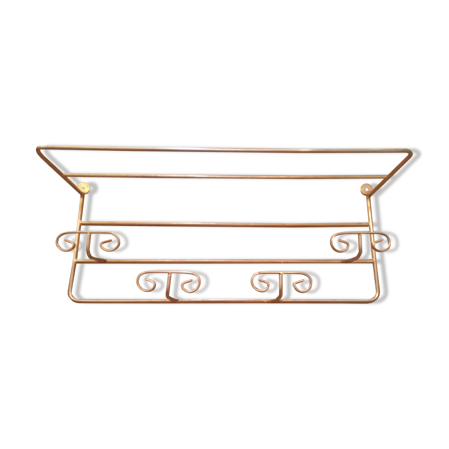 Golden coat rack 4 hooks