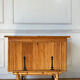 Meuble bar en rotin vintage