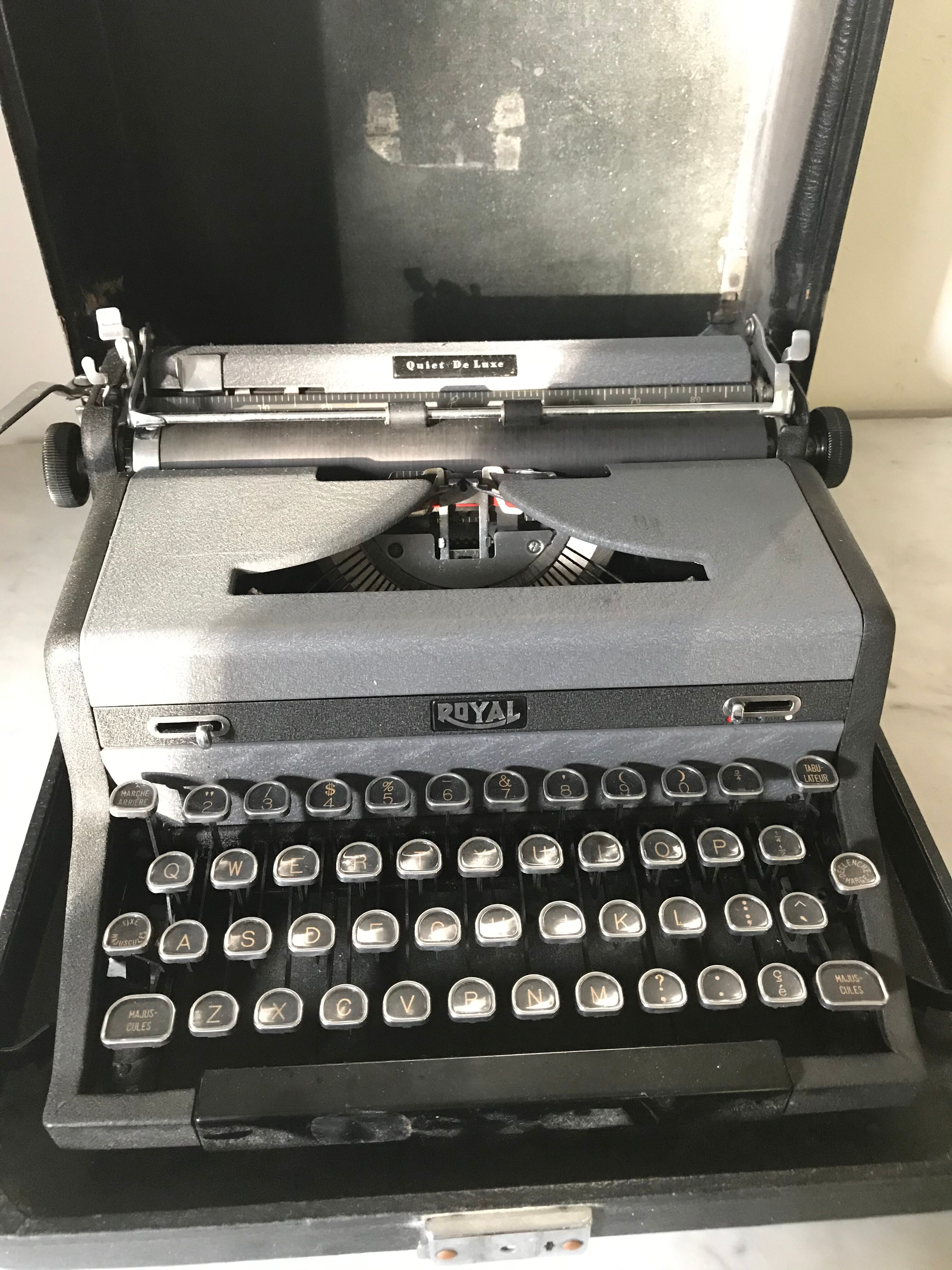 Royal typewriter, circa 1940