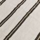 5x7 Turkish Hand-Woven Beige & Brown Striped Kilim Carpet, 144x202Cm