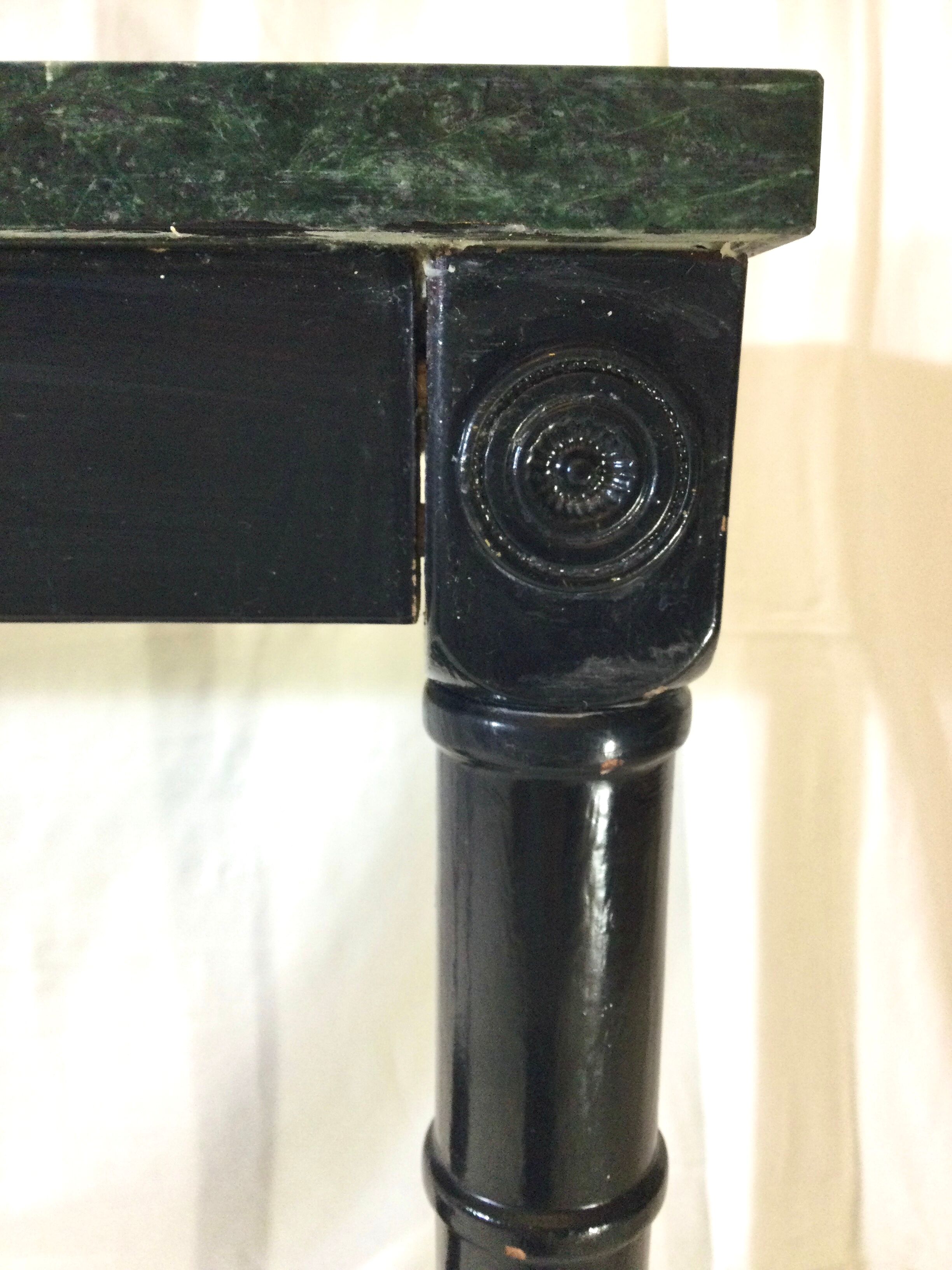 Wood and marble console