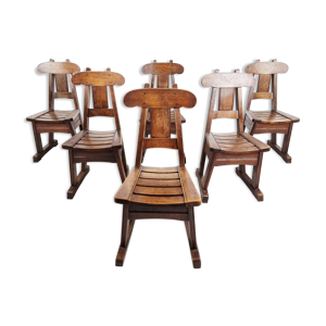 Chaises de salle à manger - brutalistes