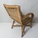 old rattan armchair for children