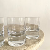 Set de 6 verres gobelets en cristal