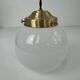 Pair of vintage opaline pendants 13 cm