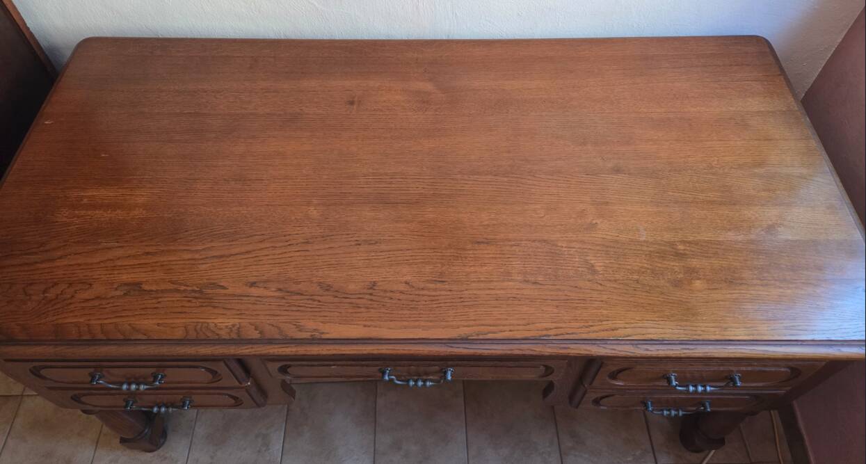 Solid oak desk
