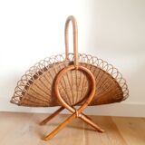 Log holder / rattan magazine holder