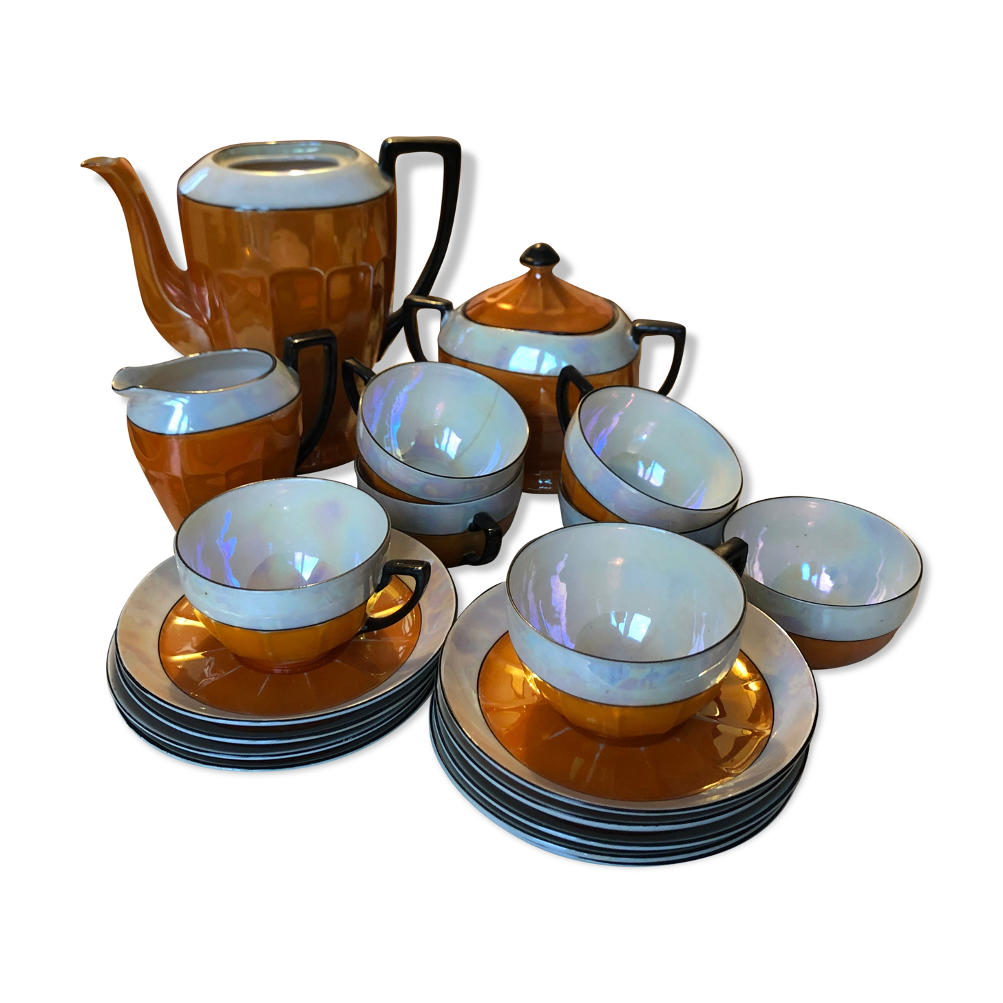 Art Deco porcelain tea set